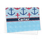 Anchors & Waves Microfiber Dish Towel - FOLDED HALF