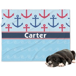 Anchors & Waves Dog Blanket - Regular (Personalized)