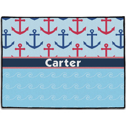 Anchors & Waves Door Mat - 24"x18" (Personalized)
