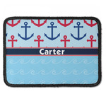 Anchors & Waves Iron On Rectangle Patch w/ Name or Text