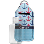 Anchors & Waves Hand Sanitizer & Keychain Holder - Large (Personalized)