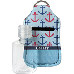 Anchors & Waves Hand Sanitizer & Keychain Holder (Personalized)