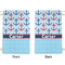 Anchors & Waves Small Laundry Bag - Front & Back View