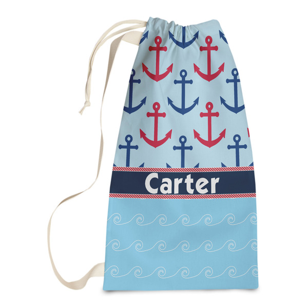 Custom Anchors & Waves Laundry Bags - Small (Personalized)