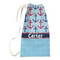 Anchors & Waves Small Laundry Bag - Front View