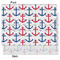 Anchors & Waves Tissue Paper - Heavyweight - Medium - Front & Back