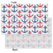 Anchors & Waves Tissue Paper - Lightweight - Small - Front & Back