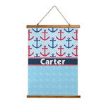 Anchors & Waves Wall Hanging Tapestry - Tall (Personalized)