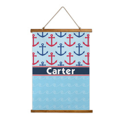 Anchors & Waves Wall Hanging Tapestry - Tall (Personalized)