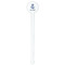 Anchors & Waves White Plastic 7" Stir Stick - Round - Single Stick