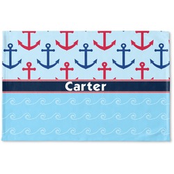 Anchors & Waves Woven Mat (Personalized)