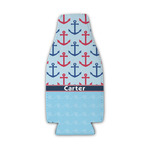 Anchors & Waves Zipper Bottle Cooler (Personalized)