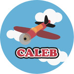 Airplane Multipurpose Round Labels - 1" (Personalized)