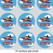 Airplane 2" Multipurpose Round Labels - Sheet