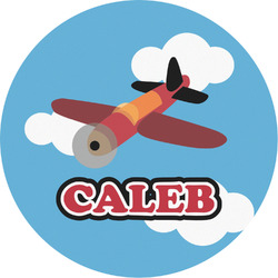 Airplane Multipurpose Round Labels - 2" (Personalized)