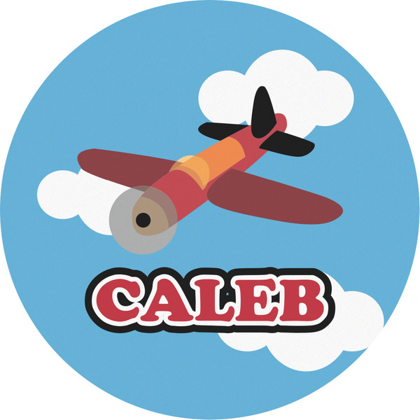 Custom Airplane Multipurpose Round Labels - 2" (Personalized)