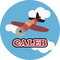 Airplane 2" Multipurpose Round Labels - Single Sticker