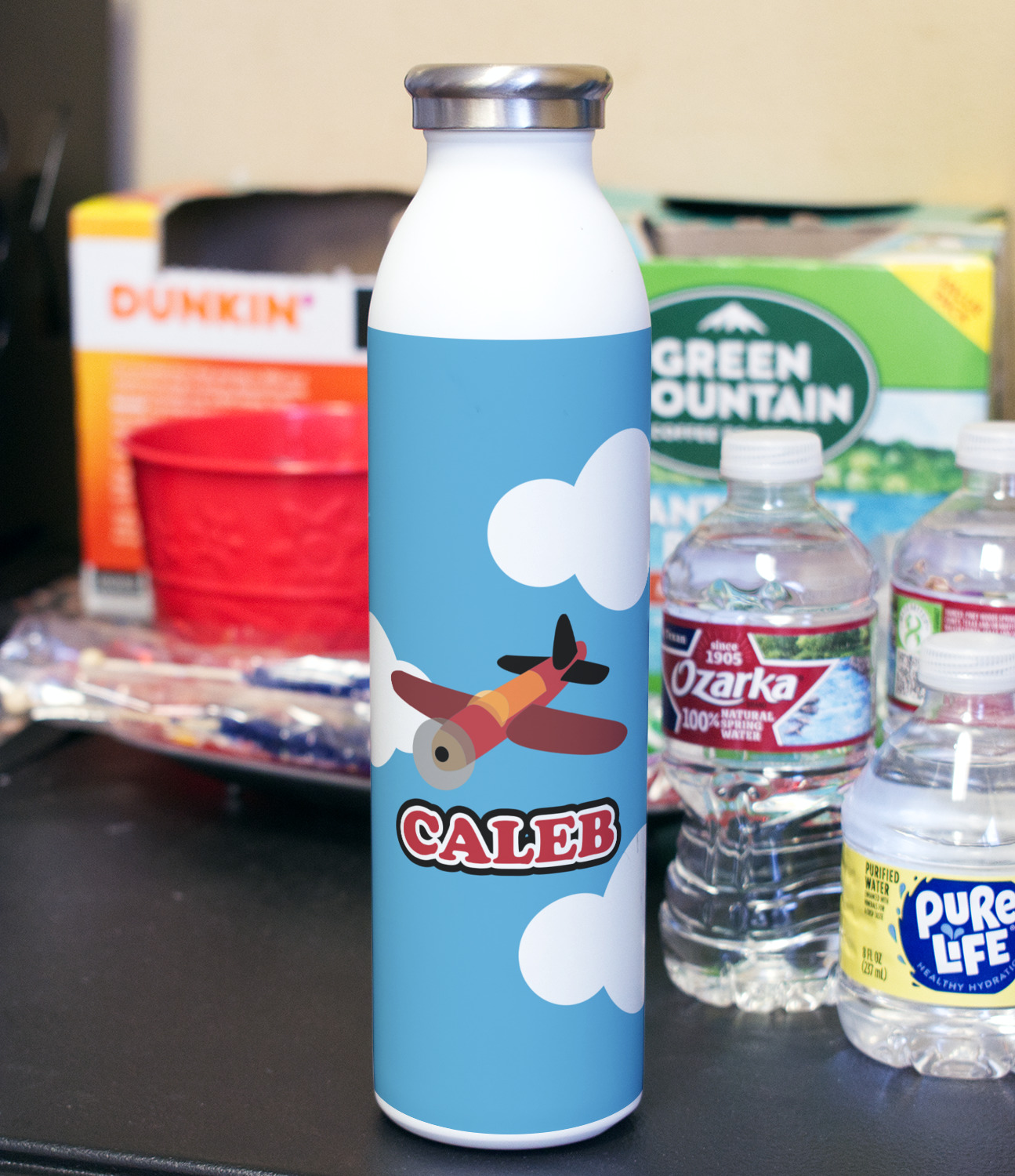 Custom Airplane Premium Water Bottle