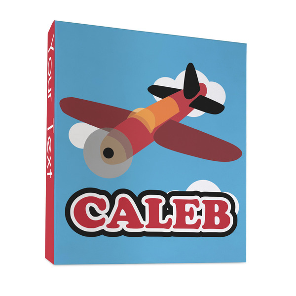 Custom Airplane 3 Ring Binder - Full Wrap - 1" (Personalized)