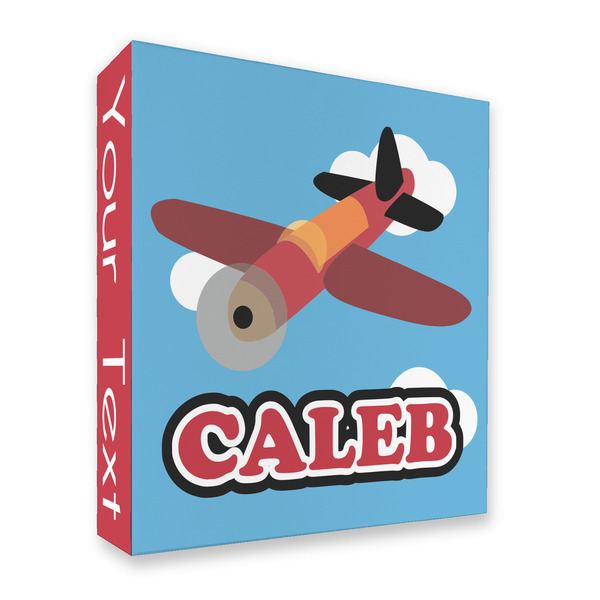 Custom Airplane 3 Ring Binder - Full Wrap - 2" (Personalized)