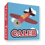 Airplane 3 Ring Binder - Full Wrap - 3" (Personalized)