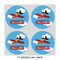 Airplane 4" Multipurpose Round Labels - Sheet