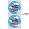 Airplane 5" Multipurpose Round Label - Sheet