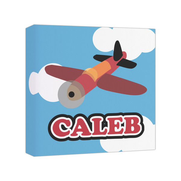 Custom Airplane Canvas Print - 8x8 (Personalized)