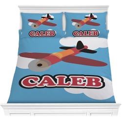 Airplane Comforter Set - Full / Queen (Personalized)