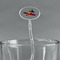 Airplane Clear Plastic 7" Stir Stick - Oval - Main