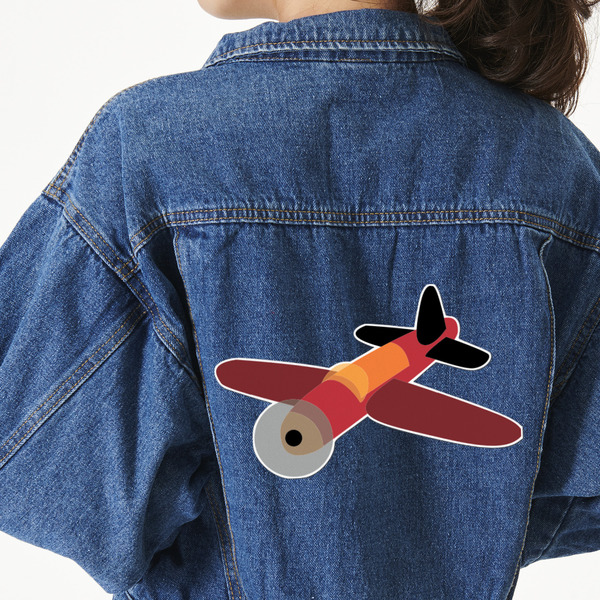 Custom Airplane Twill Iron On Patch - Custom Shape - 3XL