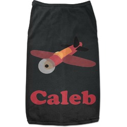 Airplane Black Pet Shirt - M (Personalized)