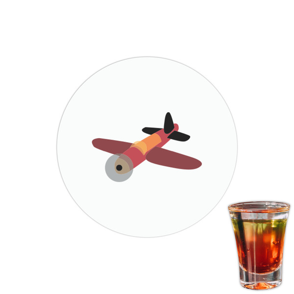 Custom Airplane Printed Drink Topper - 1.5"