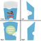 Airplane French Fry Favor Box - Front & Back View