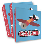 Airplane 3 Ring Binder - Full Wrap (Personalized)