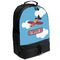 Airplane Large Backpack - Black - Angled View