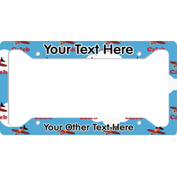Airplane License Plate Frame - Style A (Personalized)