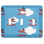 Airplane Light Switch Cover (3 Toggle Plate) (Personalized)