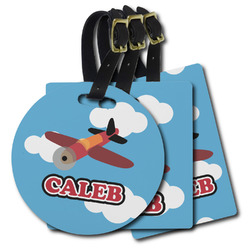 Airplane Plastic Luggage Tag (Personalized)