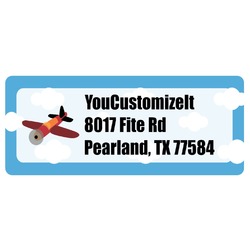 Airplane Return Address Labels (Personalized)