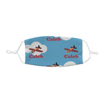 Airplane Kid's Cloth Face Mask - XSmall (Personalized)