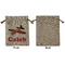 Airplane Medium Burlap Gift Bag - Front Approval