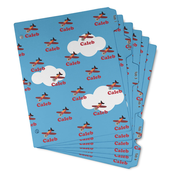 Custom Airplane Binder Tab Divider - Set of 6 (Personalized)