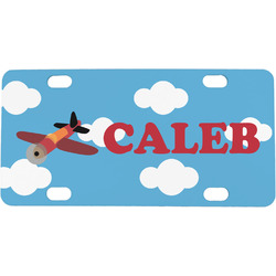 Airplane Mini / Bicycle License Plate (4 Holes) (Personalized)