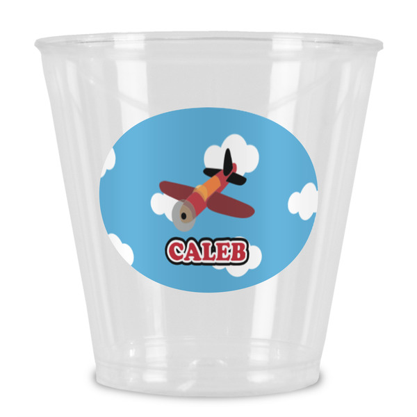 Custom Airplane Plastic Shot Glass (Personalized)