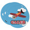 Airplane Round Paper Coaster - Main