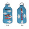 Airplane Sanitizer Holder Keychain - Large APPROVAL (Flat)