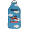 Airplane Sanitizer Holder Keychain - Large (Front)