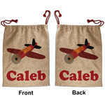 Airplane Santa Sack - Front & Back