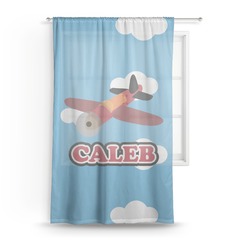 Airplane Sheer Curtain - 50"x84" (Personalized)